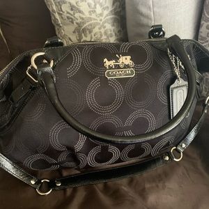 Coach signature fabric